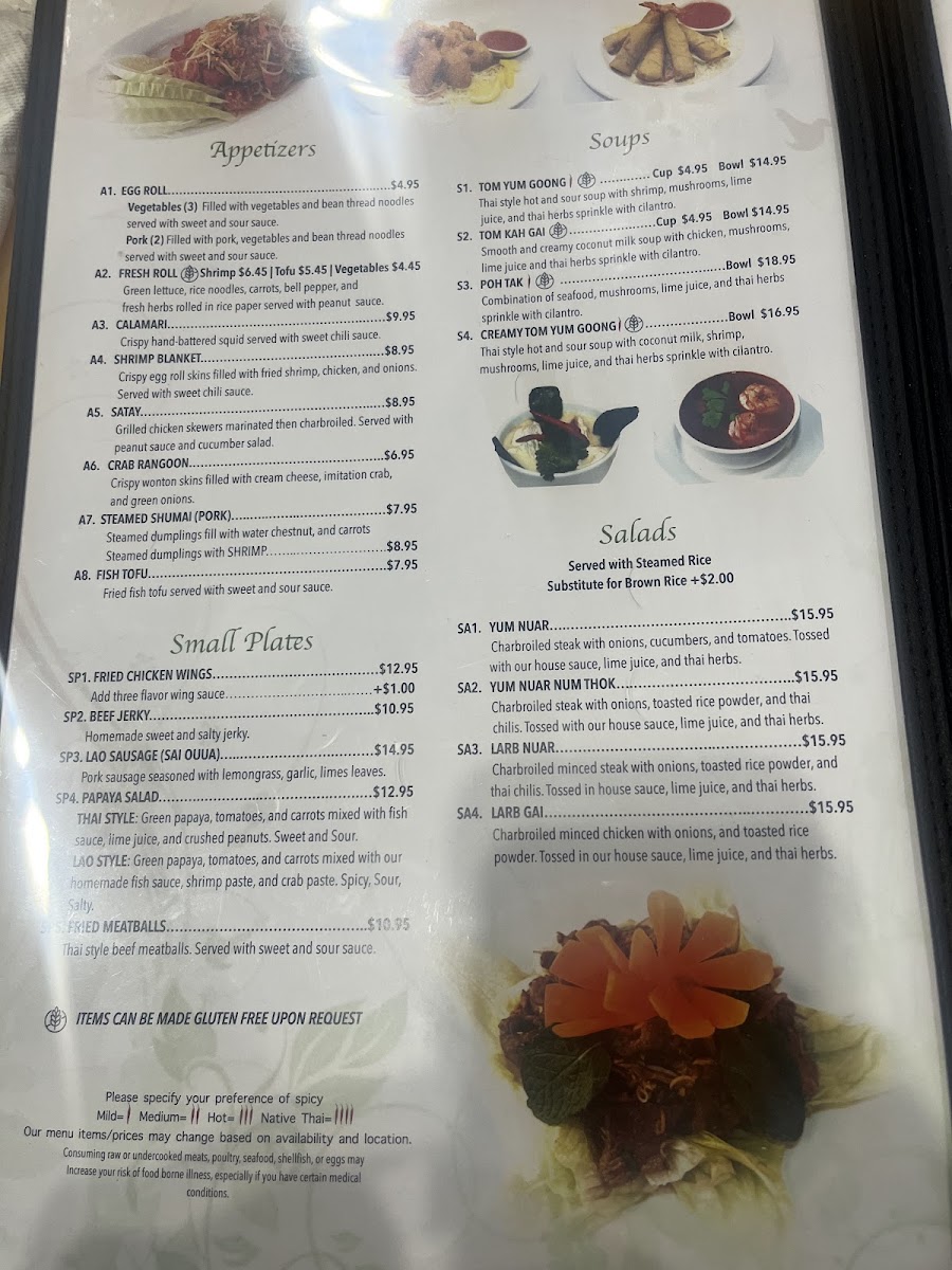 Ginger Thai Bistro Menu-1